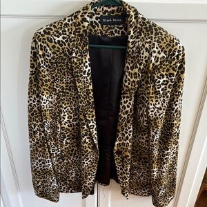 Black Rainn Leopard Print Women's Jacket